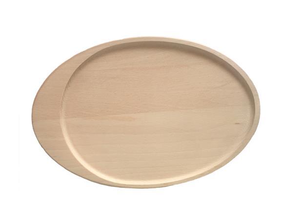 . Drevený tanier, oválny, 30 cm