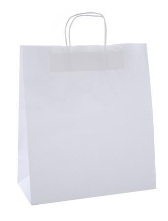 Darčeková taška, 24x11x31 cm, APLI, biela
