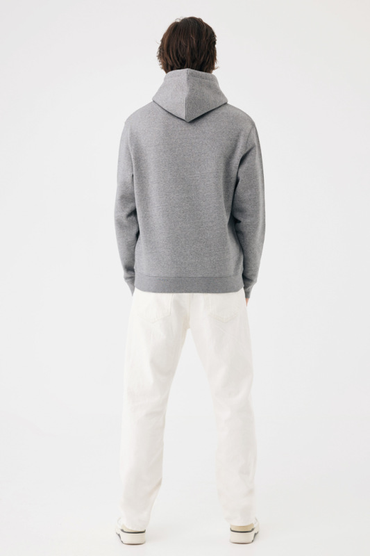 IQONIQ Joshua Unisex mikina s kapucňou z rec. bavlny light heather anthracite XXS 8