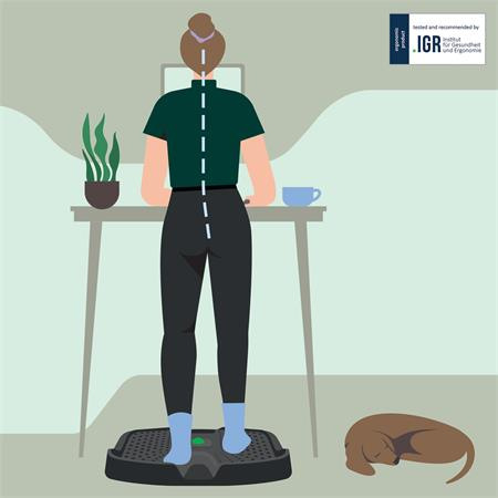 Podložka proti únave na prácu postojačky, ergonomická, LEITZ "Ergo Active" 9