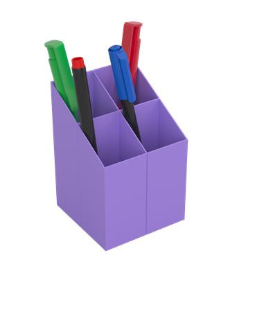 Stojan na písacie potreby, ICO, fialový 2