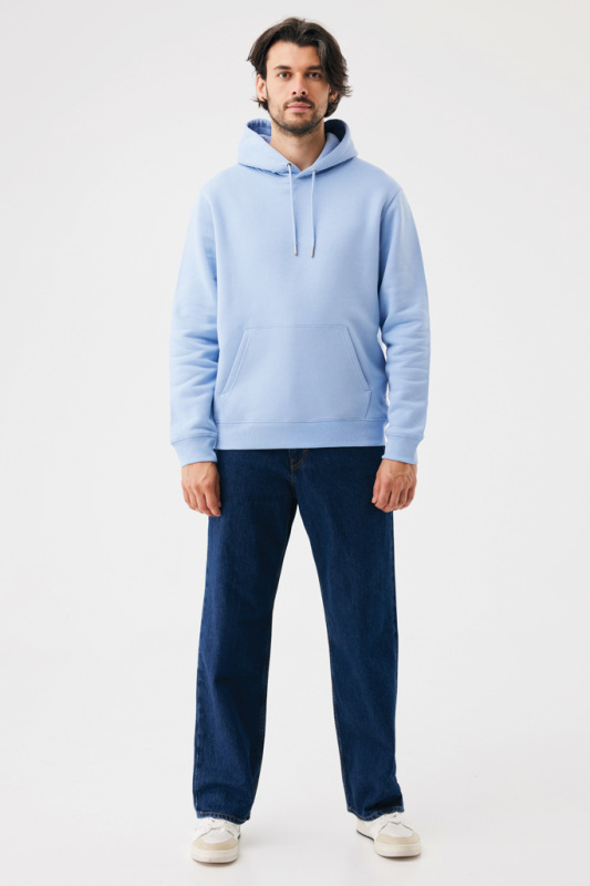 IQONIQ Joshua Unisex mikina s kapucňou z rec. bavlny sky blue XL 6