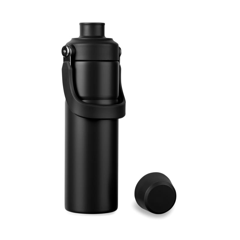 VINGA Baltimore trek RCS fľaša z rec. Nerez. ocele 600 ml čierna 4