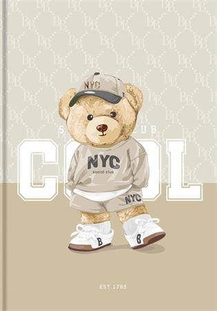 Poznámkový zošit, A4, štvorčekový, 80 listov, tvrdá obálka, SHKOLYARYK "Cool" 1