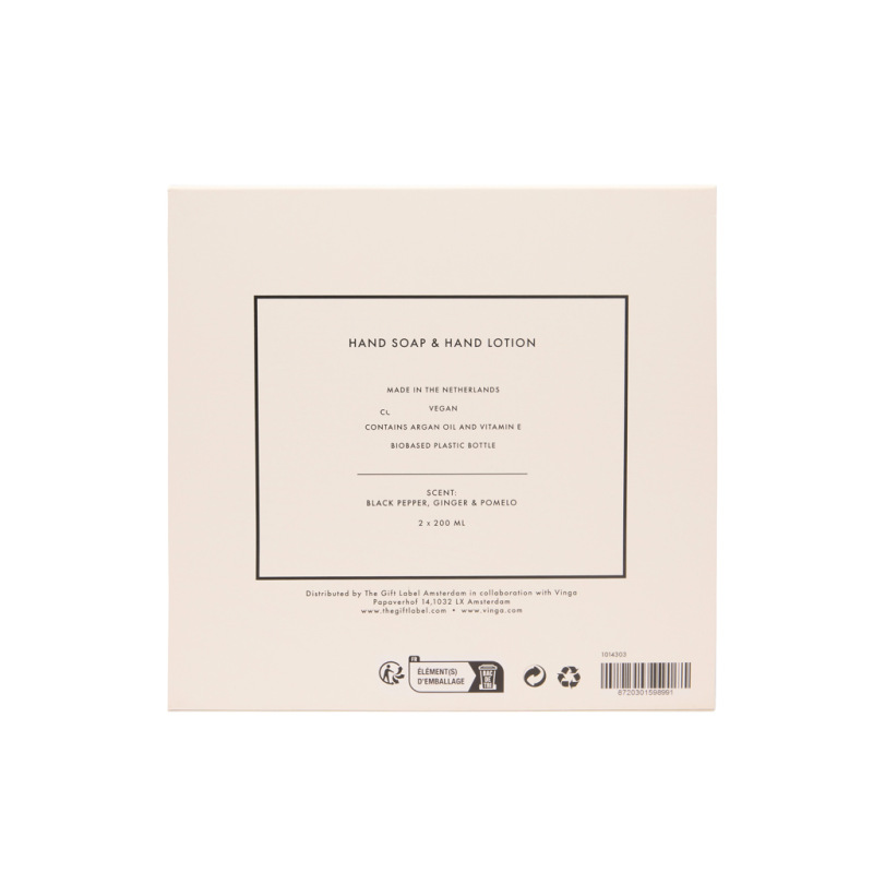 VINGA x TGL darčeková sada starostlivosti o ruky biela 4