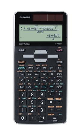 Kalkulačka, vedecká, 640 funkcií, SHARP "EL-W506TGY", sivá-čierna 1