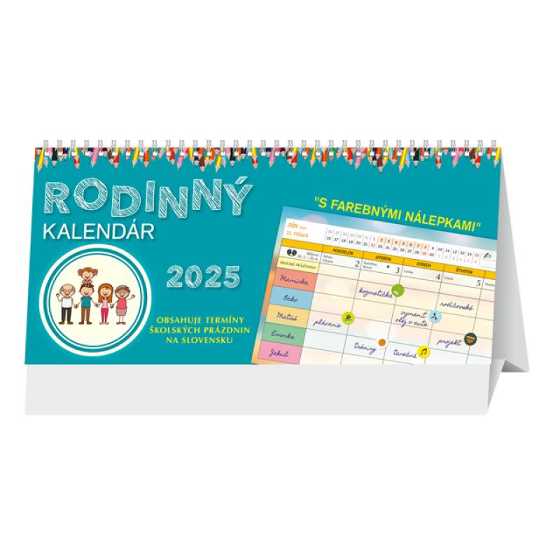 Stolový kalendár Rodinný kalendár 2025