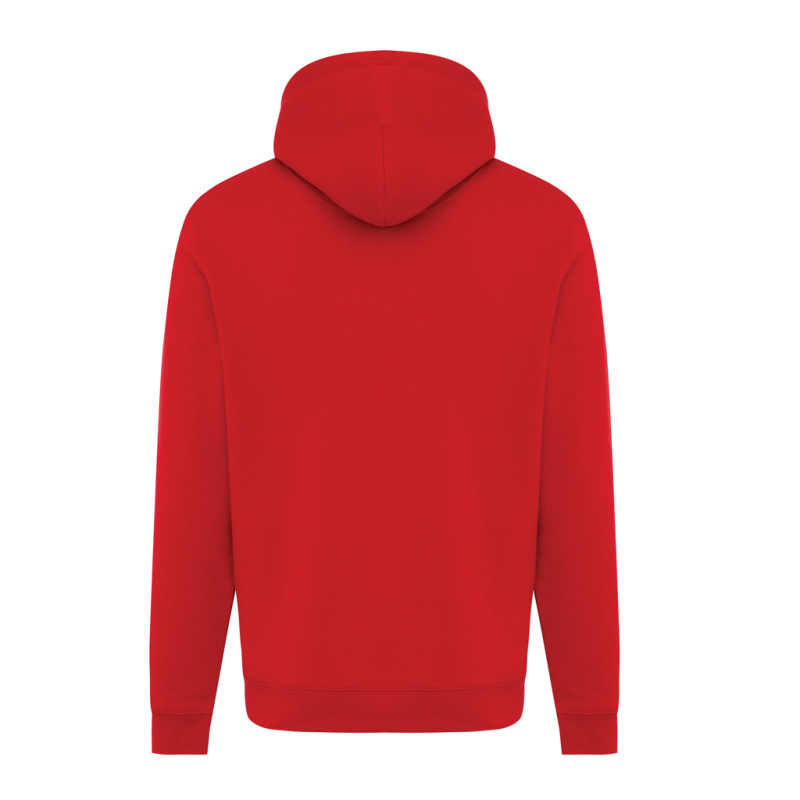 IQONIQ Joshua Unisex mikina s kapucňou z rec. bavlny červená XXS 3