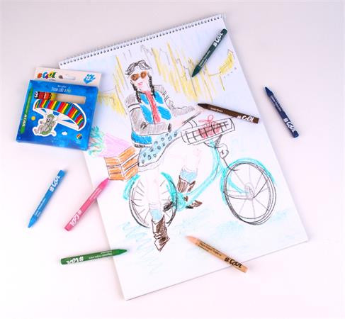 Voskovky, okrúhle, COOL BY VICTORIA, 12 rôznych farieb 3
