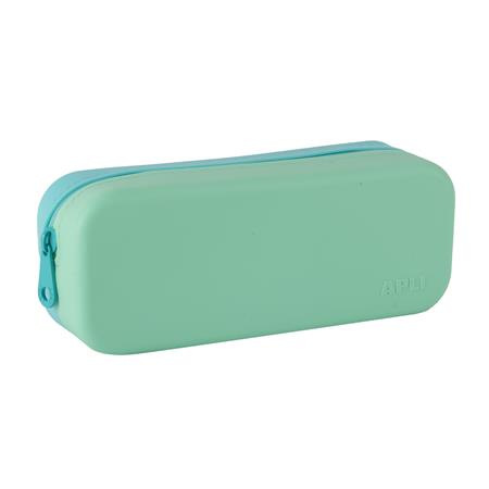 Peračník, displej, na zips, silikónové, dvojfarebné, APLI "Pastel", mix farieb 8