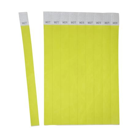 Identifikačný náramok, odolný proti roztrhnutiu,, 265x19 mm, AVERY ZWECKFORM "Tyvek", žltý 3