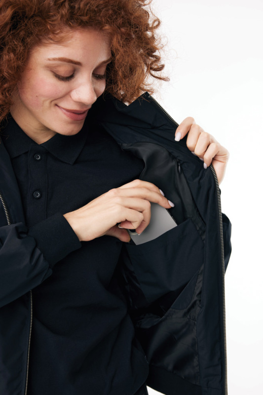 IQONIQ Odin mestská bunda z recyklovaného polyesteru čierna XXXL 14