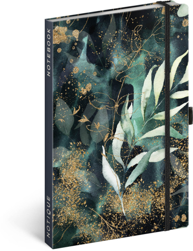 NOTIQUE Notes Eukalyptus, linajkovaný, 13 x 21 cm