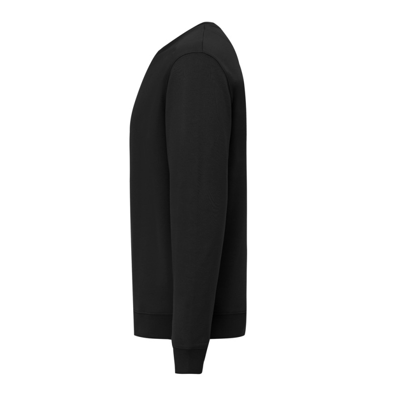 IQONIQ Toria Unisex mikina s okrúhl. výstrihom z rec. bavlny čierna XS 3