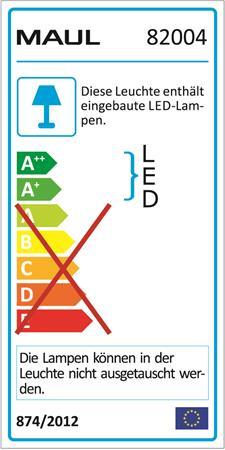 Stolová lampa, LED, MAUL "Arc", čierna