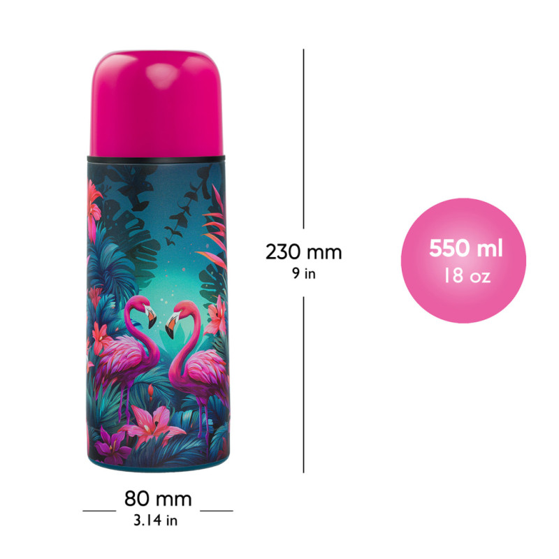BAAGL Termofľaša Plameniaky, 550 ml 3