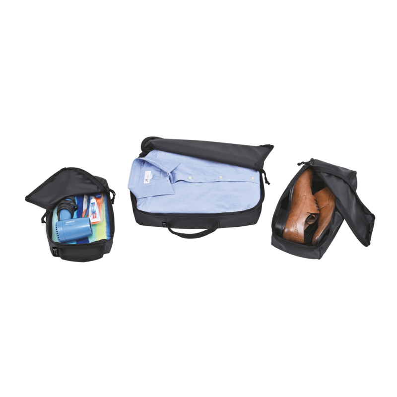 Súprava cestovných organizérov Renew z rPET AWARE™ čierna 3