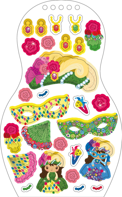 Obliekame talianske bábiky SOFIA – Maľovanky 6