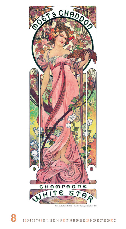 Nástenný kalendár Alfons Mucha 2026 8