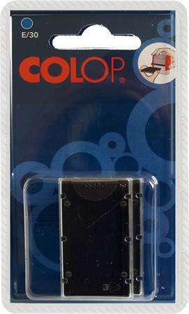 Náhradná poduška k pečiatkam, 2 ks/blister, COLOP "E/30", modrá