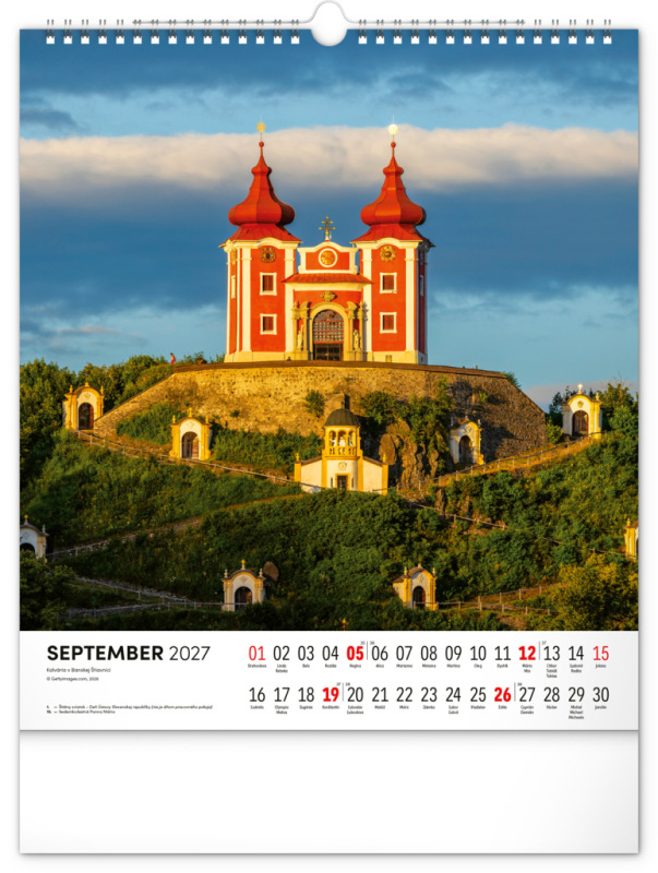 NOTIQUE Nástenný kalendár Čarokrásne Slovensko 2027, 30 x 34 cm 9