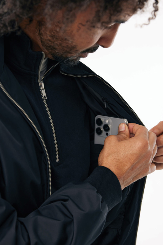 IQONIQ Odin mestská bunda z recyklovaného polyesteru čierna XXL 12