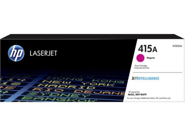 W2033A laserový toner, k tlačiarňam Color LaserJet Pro M454, MFP M479, HP 415A, magenta, 2