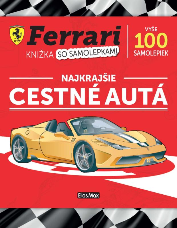 FERRARI, cestné autá – Kniha samolepiek