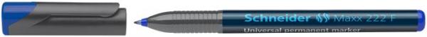 Permanentný popisovač, OHP, 0,7 mm, SCHNEIDER "Maxx 222 F", modrý