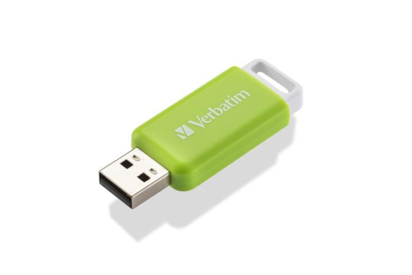 USB kľúč, 32GB, USB 2.0, VERBATIM "Databar", zelený 3