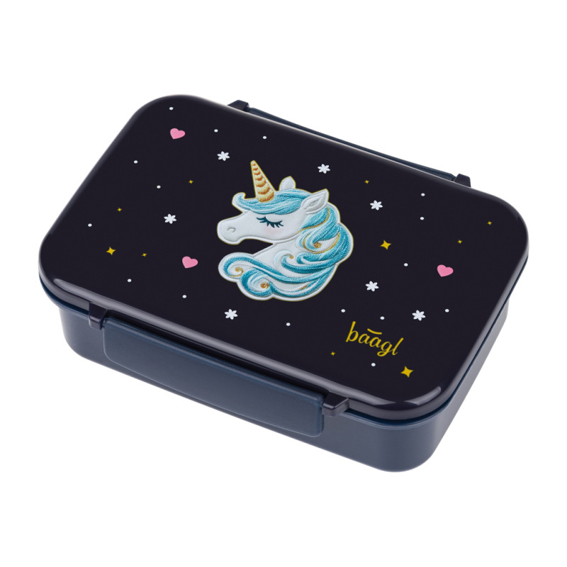 BAAGL Box na desiatu s priehradkami Unicorn Gold