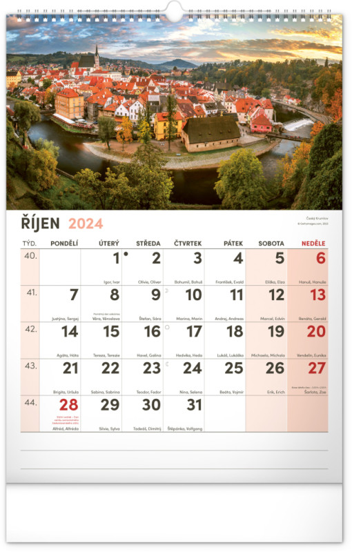 Nástenný kalendár s extra veľkým kalendáriom 2024, 33 × 46 cm 10