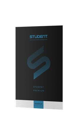 Zošit, A4, štvorčekový, 32 listov, ICO "Student Premium", čierny 8