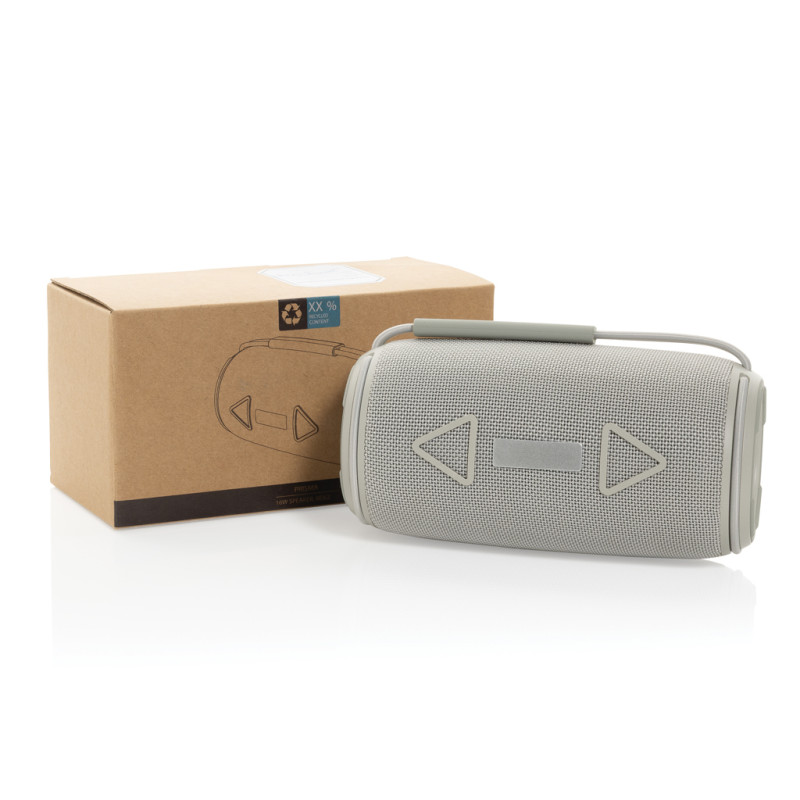 Prisma vodeodolný IPX 4, 16W reproduktor z rec. plastu RCS sivá 9