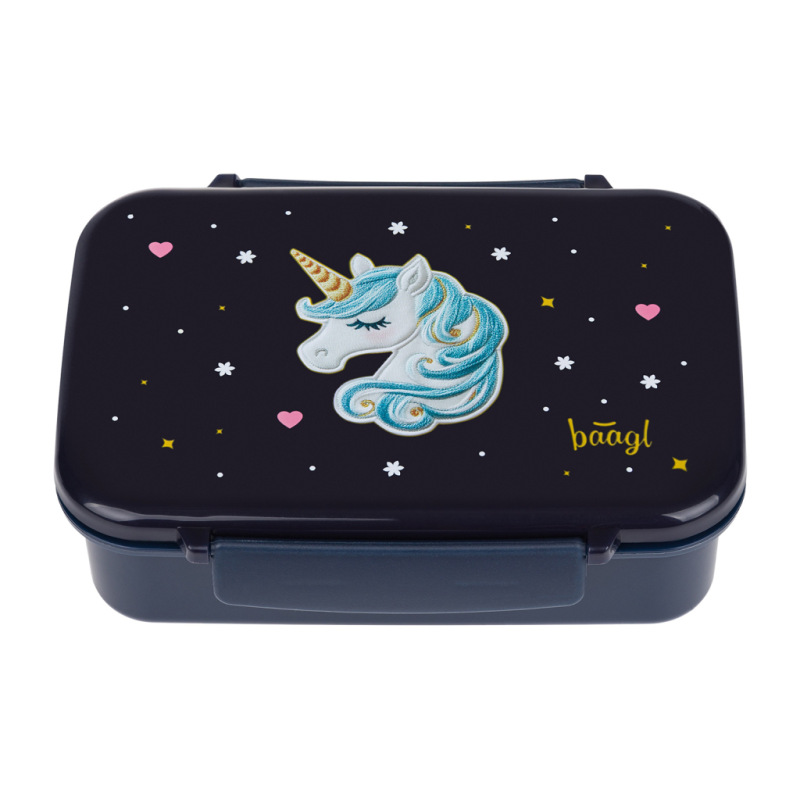 BAAGL Box na desiatu s priehradkami Unicorn Gold 1