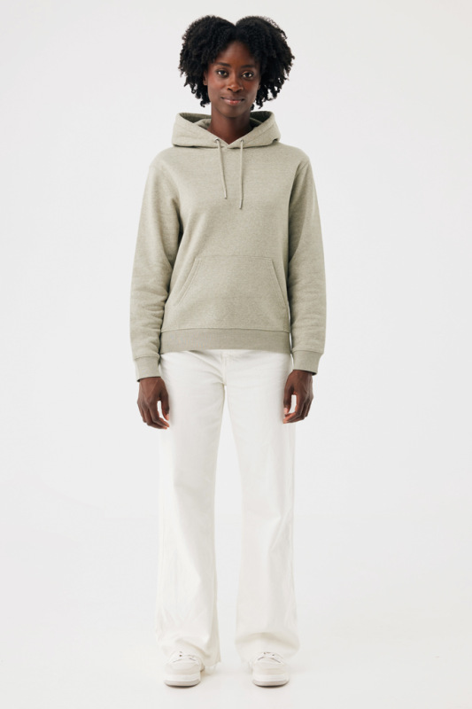 IQONIQ Joshua Unisex mikina s kapucňou z rec. bavlny light heather green M 6