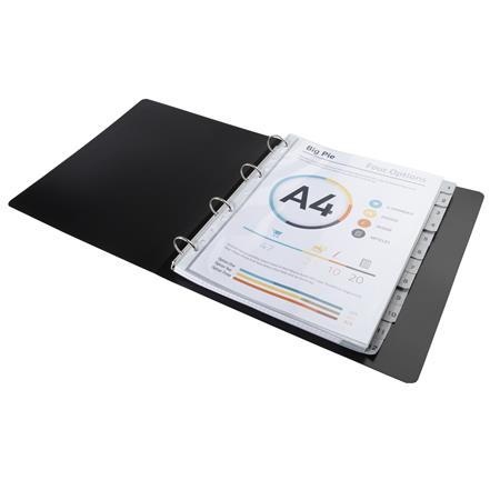 Register, plastový, A4+, 1-12, EXACOMPTA, sivý 4