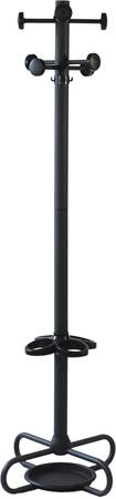 . Podlahový vešiak, kovová konštrukcia, "101", matný čierny
