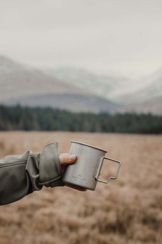 Nordic Drift Trail Ultra Ľahký Titánový Hrnček 450 ml strieborná 8