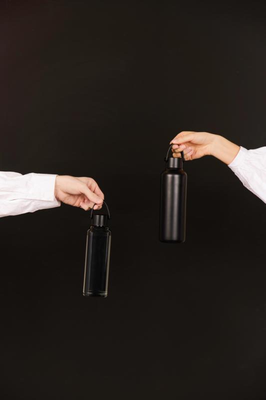 VINGA Baltimore RCS RPET fľaša 550 ml čierna 7