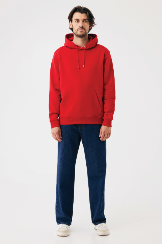 IQONIQ Joshua Unisex mikina s kapucňou z rec. bavlny červená XL 11