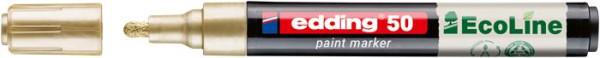 Lakový popisovač, 2–3 mm, EDDING „50“, zlatý 2