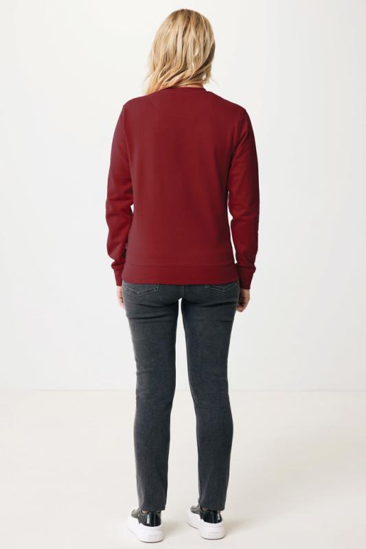 Mikina IQONIQ Zion z recykl. bavlny vínovo červená XXS 5