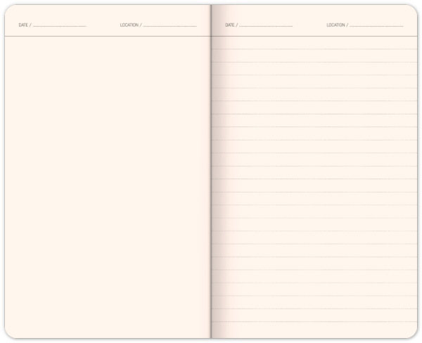 NOTIQUE Cestovateľský notes, linajkovaný, 13 x 21 cm 1