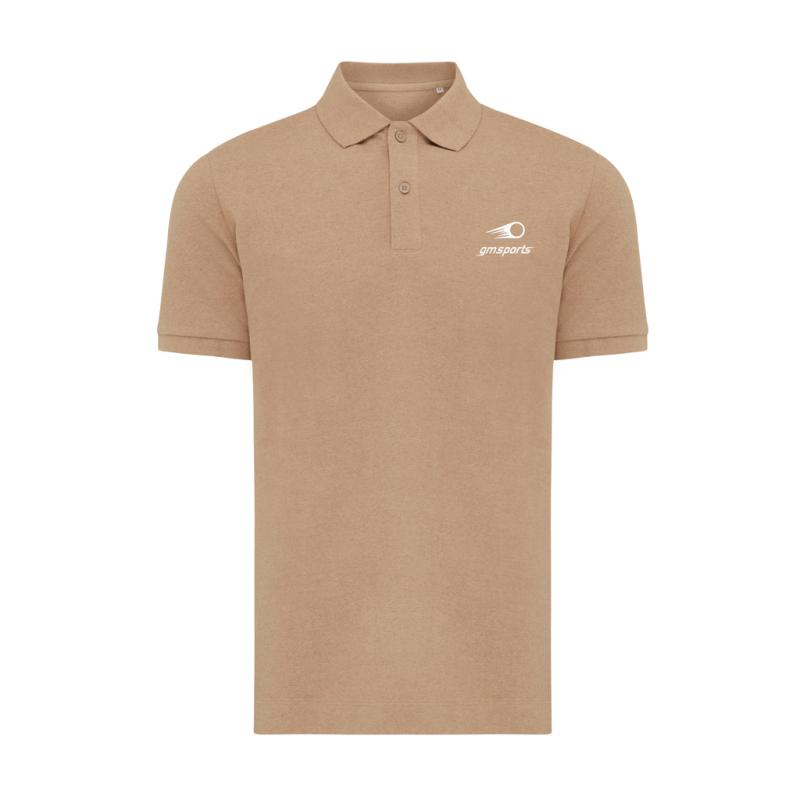 Polo tričko IQONIQ Yosemite z recykl. bavlny heather brown XXS 2