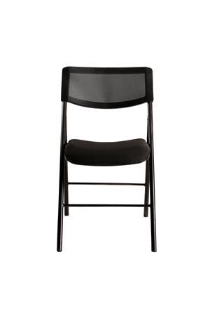 Skladacia stolička, oceľ a textil, ALBA "CPDIVANO N", čierna