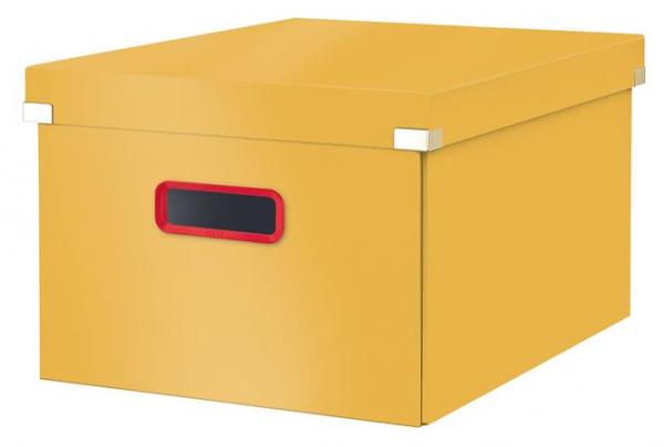 Škatuľa, veľkosť L, LEITZ "Cosy Click&Store", teplá žltá