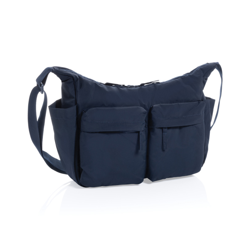 KENTO URBAN RCS polstrovaná crossbody taška z rec. Nylonu námornícka modrá 1