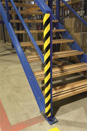 Ochranný profil na hrany, magnetický, DURABLE "C35", žltý-čierny 4