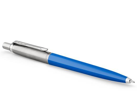 Guľôčkové pero, 0,7 mm, strieborný klip, modré telo pera, PARKER, "Royal Jotter Originals"